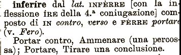 infeltrire in Vocabolario .